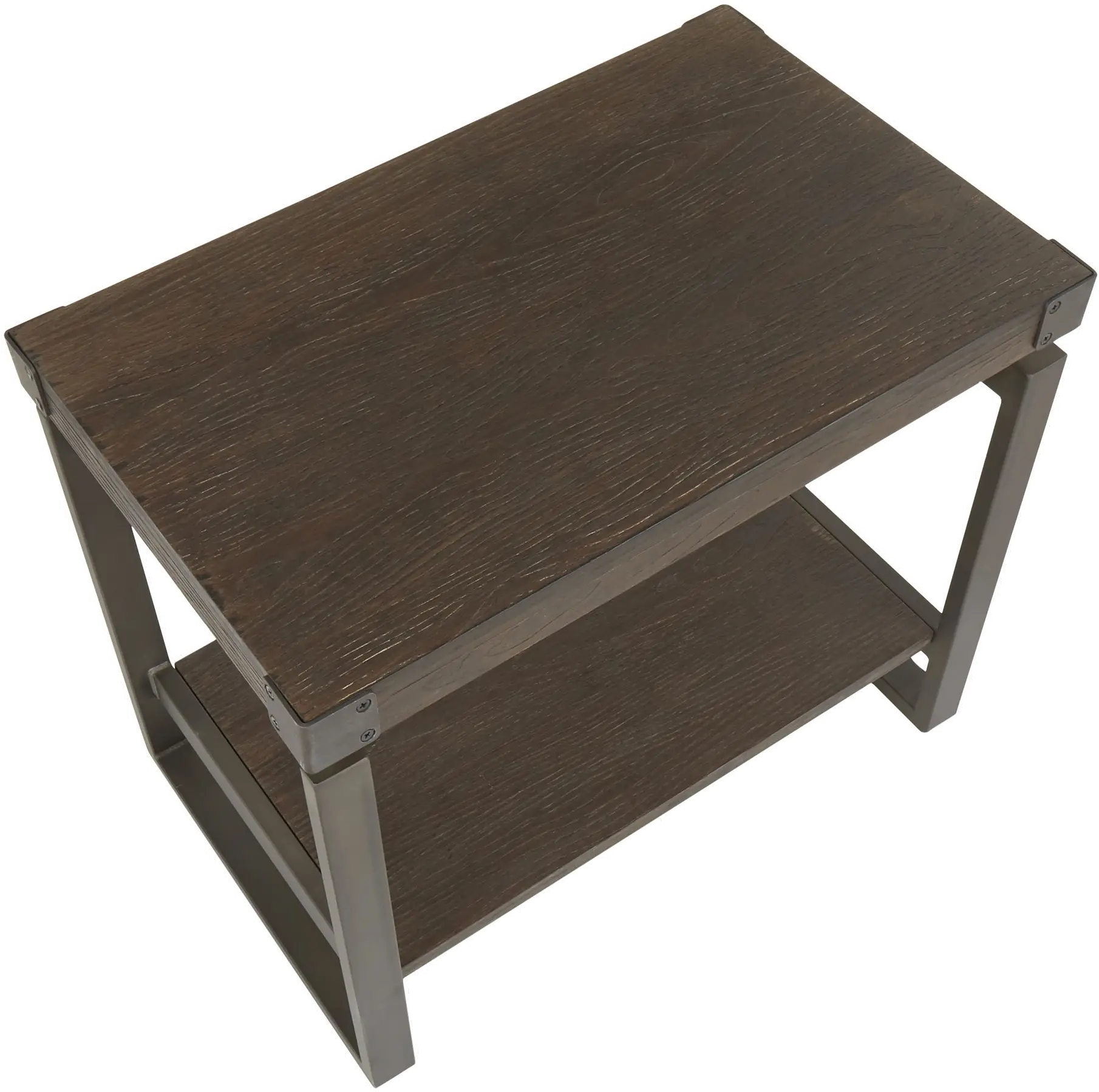 TE-DRIFT-ANE Industrial Antique Brown End Table - Drift-5