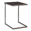 TB-ZENN-ANDGY Industrial Metal End Table with Dark Gray Top - Zenn