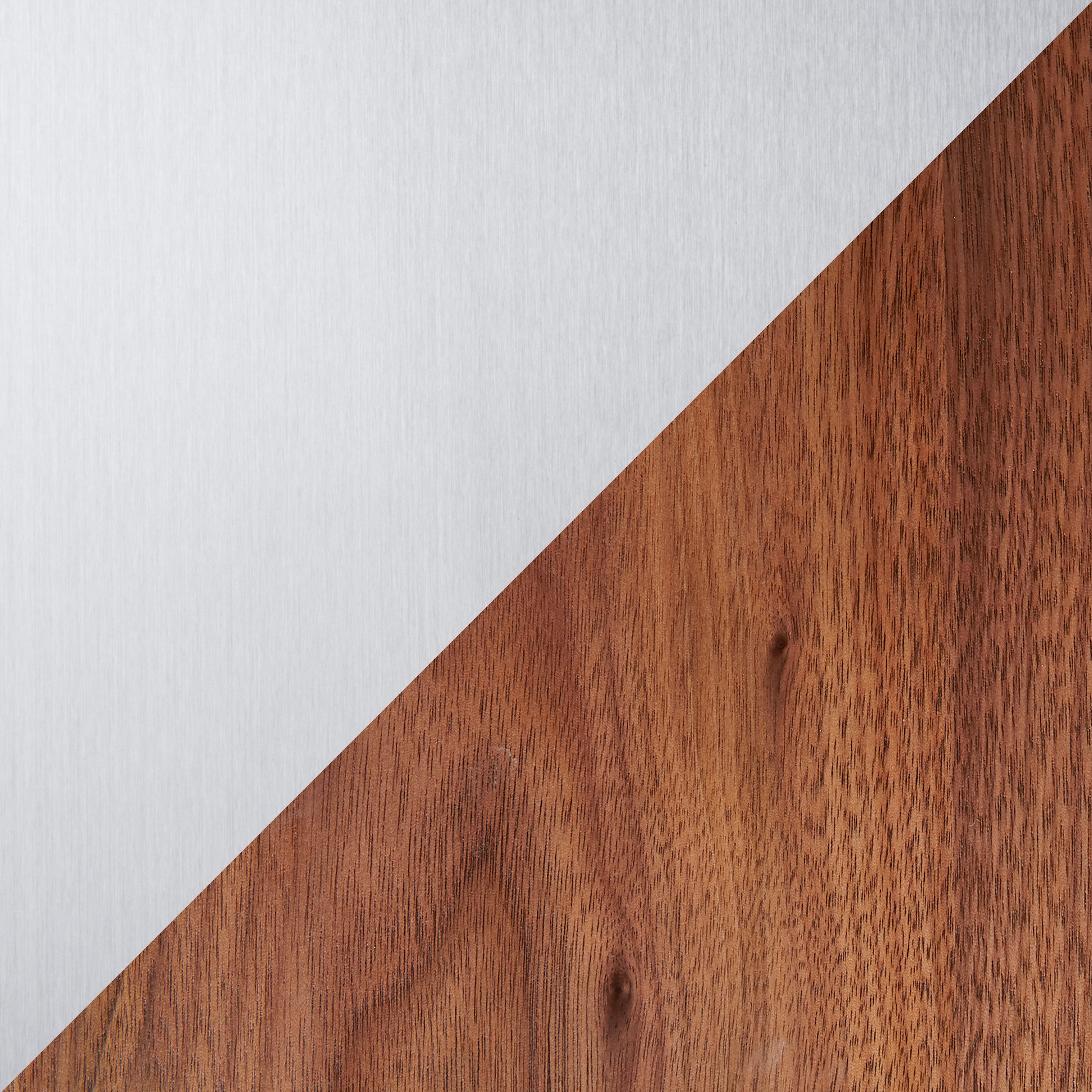 TB-ZENN-SSWL Industrial Stainless Steel and Walnut End Table - Zenn-6