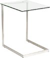 TB-ZENN-GLS Modern Clear Glass End Table - Zenn