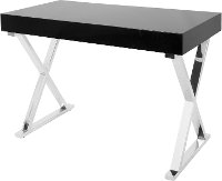 OFD-TM-LSTR-BK Contemporary Black Office Desk - Luster-4