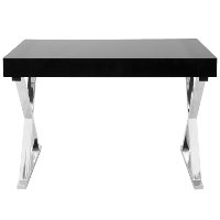OFD-TM-LSTR-BK Contemporary Black Office Desk - Luster-6