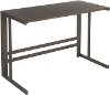 OFD-ROMAN-ANE Industrial Metal and Espresso Office Desk - Roman