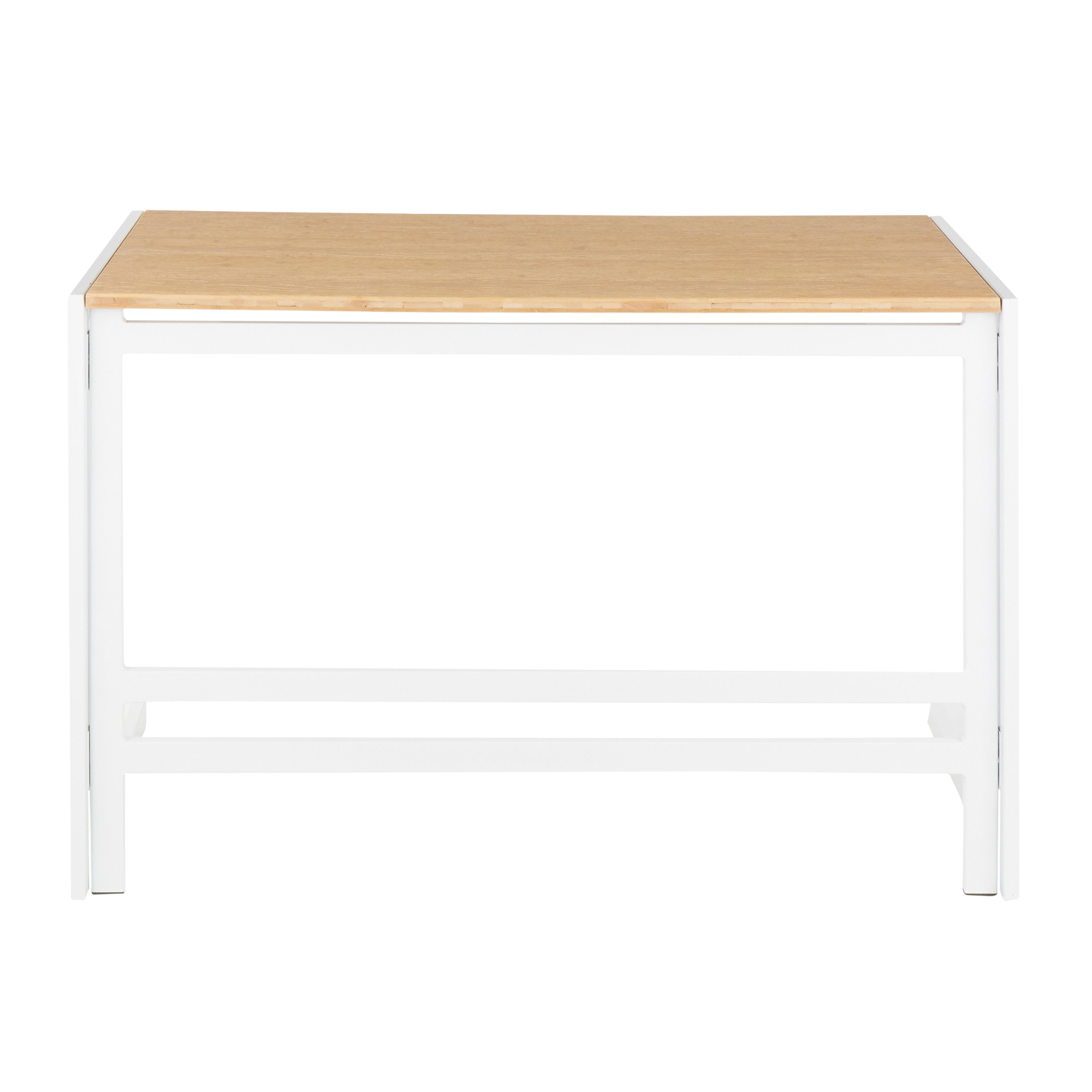OFD-ROMAN-WNA Contemporary White Metal and Wood Office Desk - Roman-8