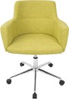 OC-ANDRW-LG Citrus Green Adjustable Home Office Chair - Andrew