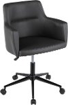OC-ANDRW-PUGY Gray Faux Leather Office Chair - Andrew