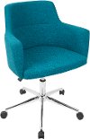 OC-ANDRW-TL Teal Contemporary Adjustable Office Chair - Andrew