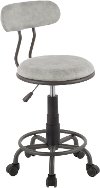 OC-SWFT-GY-GY Contemporary Casual Gray Office Stool - Swift