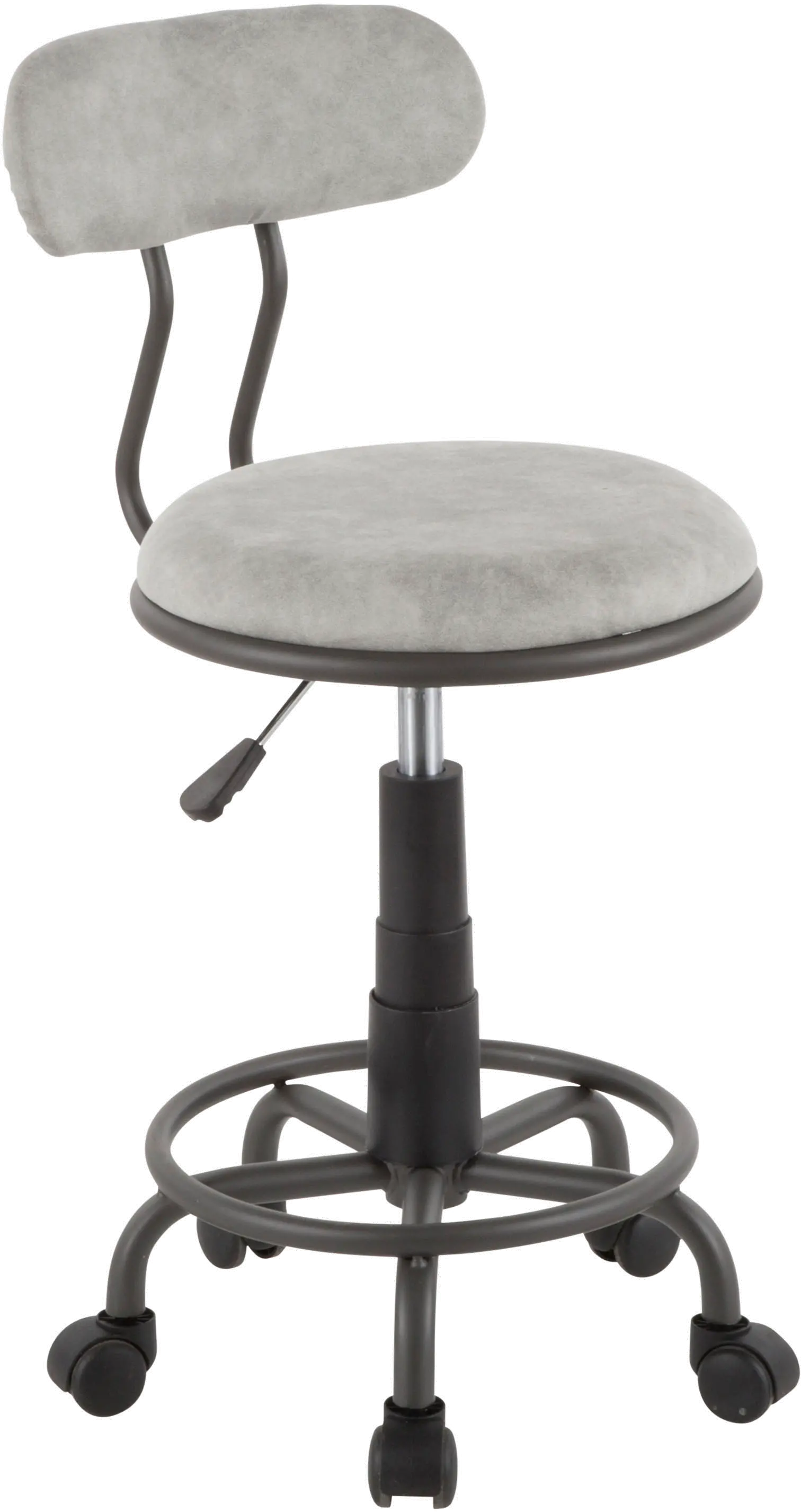 OC-SWFT-GY-GY Swift Gray Office Stool-1