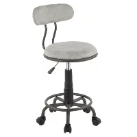 OC-SWFT-GY-GY Swift Gray Office Stool