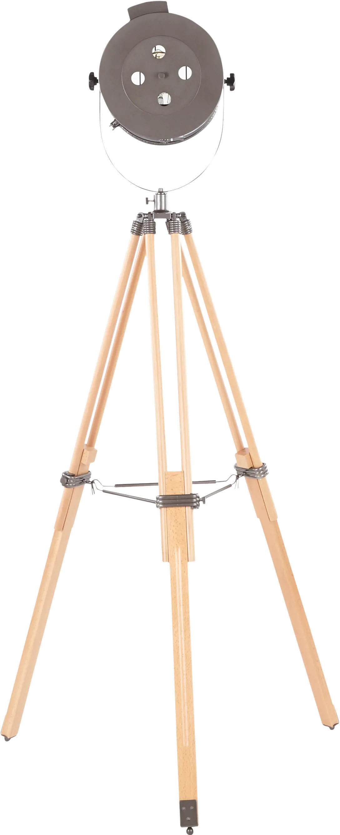 LS-AHOY2-BNAN Industrial Natural Wood and Antique Metal Floor Lamp - Ahoy-4