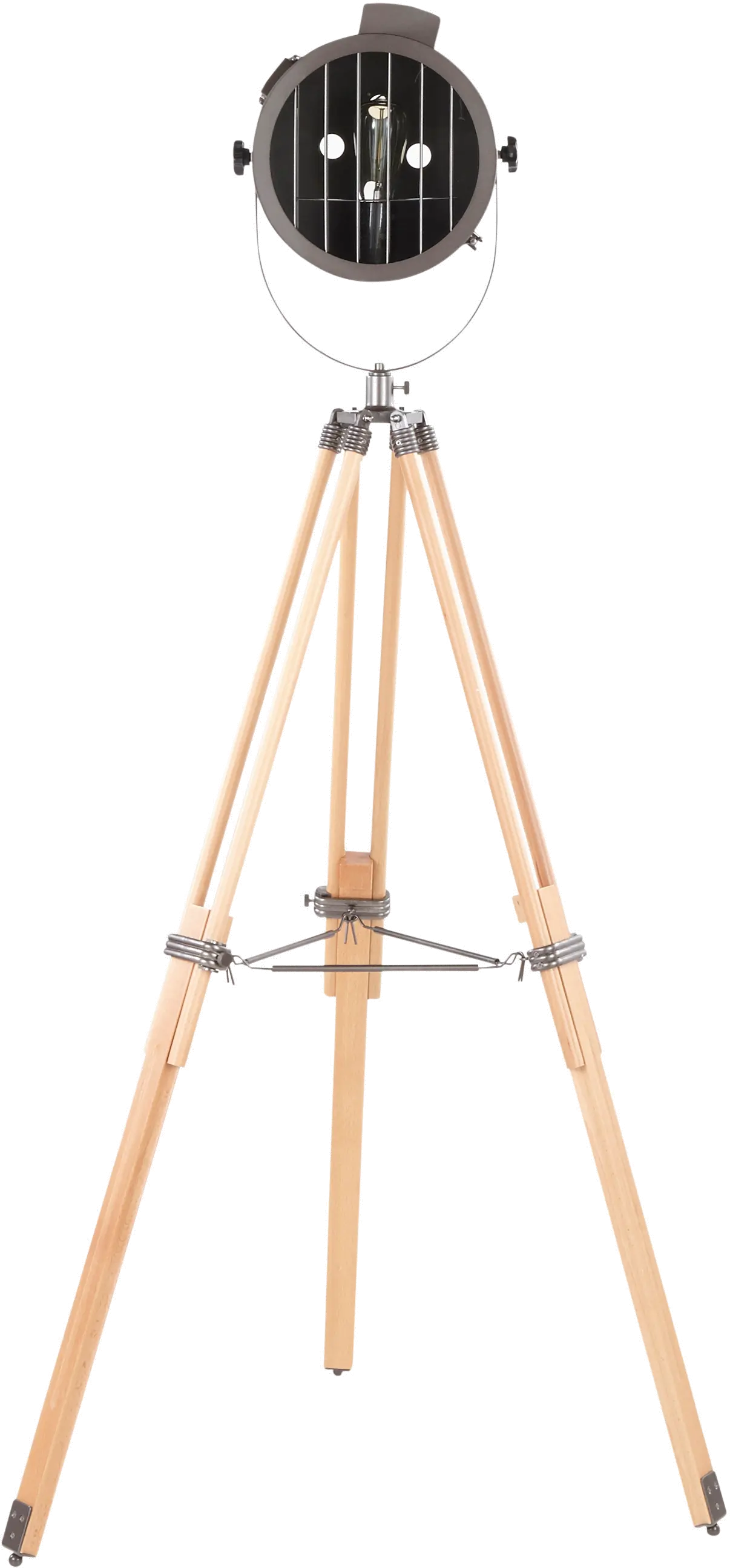LS-AHOY2-BNAN Industrial Natural Wood and Antique Metal Floor Lamp - Ahoy-5