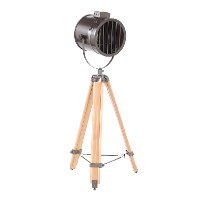 LS-AHOY2-BNAN Industrial Natural Wood and Antique Metal Floor Lamp - Ahoy-8
