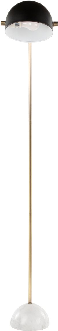 LS-BELFL-MBAUBK Glam Floor Lamp with Gold Frame and Black Shade - Bello-3