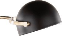 LS-BELFL-MBAUBK Glam Floor Lamp with Gold Frame and Black Shade - Bello-4