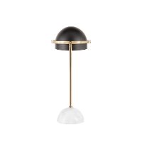 LS-BELTB-MBAUBK Glam Table Lamp with Gold Frame and Black Shade - Bello-4