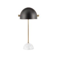 LS-BELTB-MBAUBK Glam Table Lamp with Gold Frame and Black Shade - Bello-5