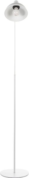 LS-DARBYFL-W Contemporary White Metal Floor Lamp - Darby