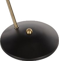LS-DARBYTB-BKAU Contemporary Black Metal Table Lamp with Gold Accent - Darby-7