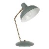 LS-DARBYTB-GNAU Contemporary Sage Green Metal Table Lamp - Darby