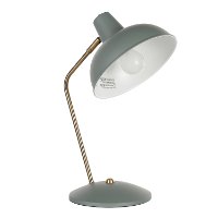 LS-DARBYTB-GNAU Contemporary Sage Green Metal Table Lamp - Darby