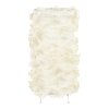 LS-LACE-TABLE Cream Ruffled Fabric Contemporary Table Lamp - Lace