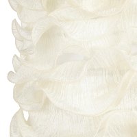 LS-LACE-TABLE Cream Ruffled Fabric Contemporary Table Lamp - Lace-3