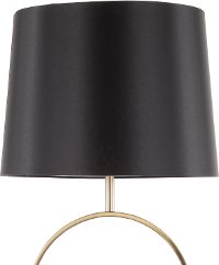 L-MOONTB Gold Metal Table Lamp with White Marble Base - Moon-2