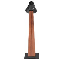 LS-NOAH-A-BK Mid Century Modern Apple Wood and Black Table Lamp - Noah-3