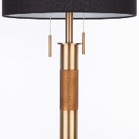 LS-TROPHFL-ABBK Antique Brass Industrial Floor Lamp with Black Shade - Trophy-3