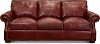 Contemporary Red Leather Sofa - Marsala