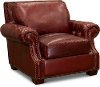 Contemporary Red Leather Chair - Marsala