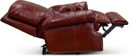 Contemporary Red Leather Power Recliner - Marsala-3