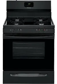 FCRG3015AB Frigidaire 30 Inch 4 Burner Gas Range - 5.0 cu. ft. Black