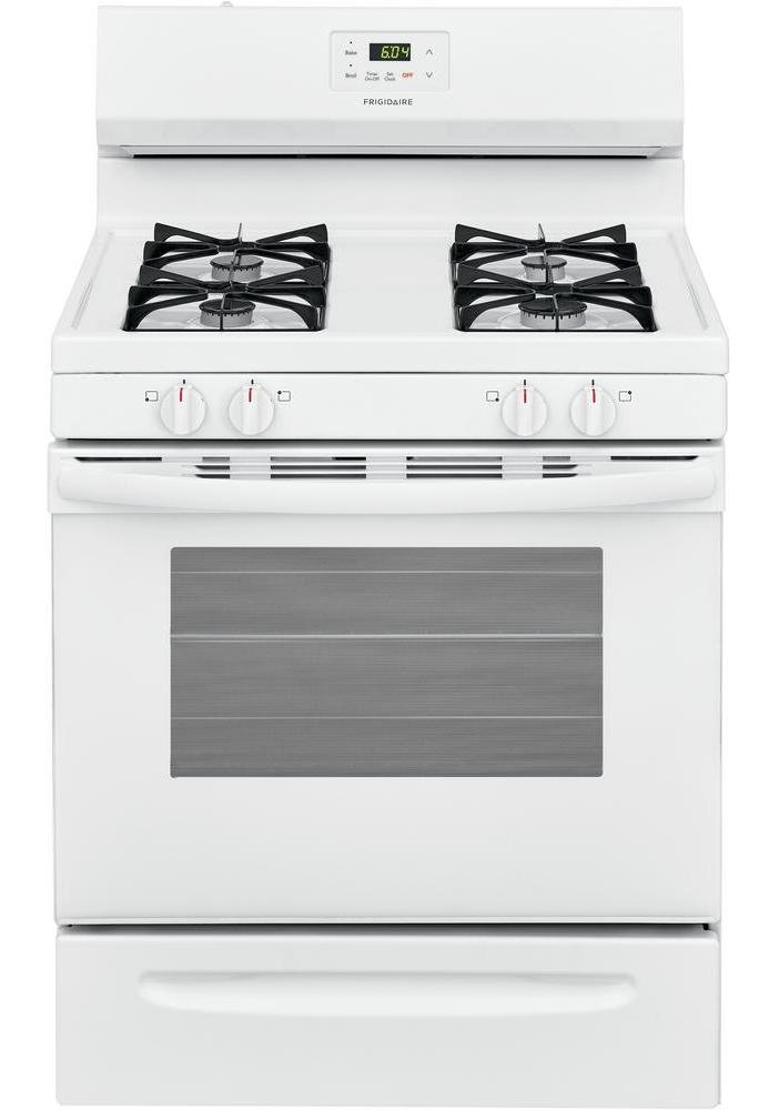 FCRG3015AW Frigidaire 30 Inch 4 Burner Gas Range - 5.0 cu. ft. White-1
