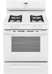 FCRG3015AW Frigidaire 30 Inch 4 Burner Gas Range - 5.0 cu. ft. White