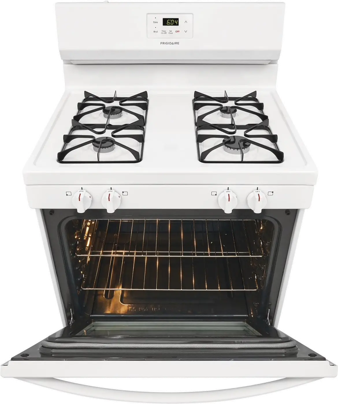 FCRG3015AW Frigidaire 30 Inch 4 Burner Gas Range - 5.0 cu. ft. White-2