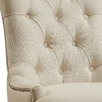 Cream and Black Upholstered Dining Room Chair - Modern Eclectic-6