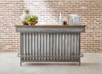 Metal and Wood Bar - Modern Eclectic