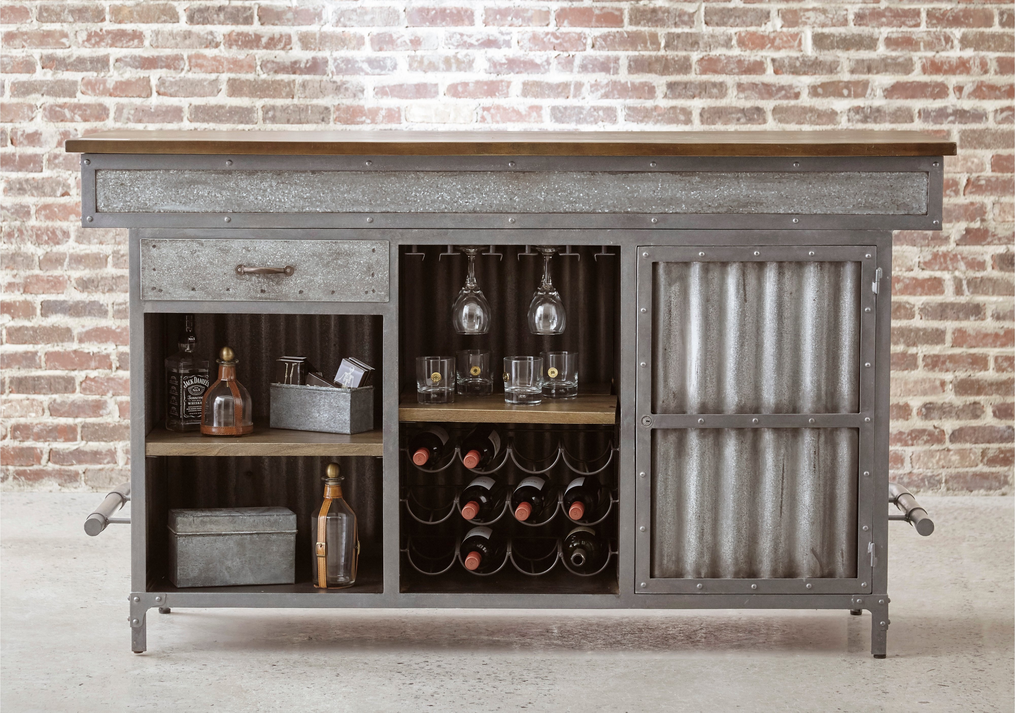 Metal and Wood Bar - Modern Eclectic-2