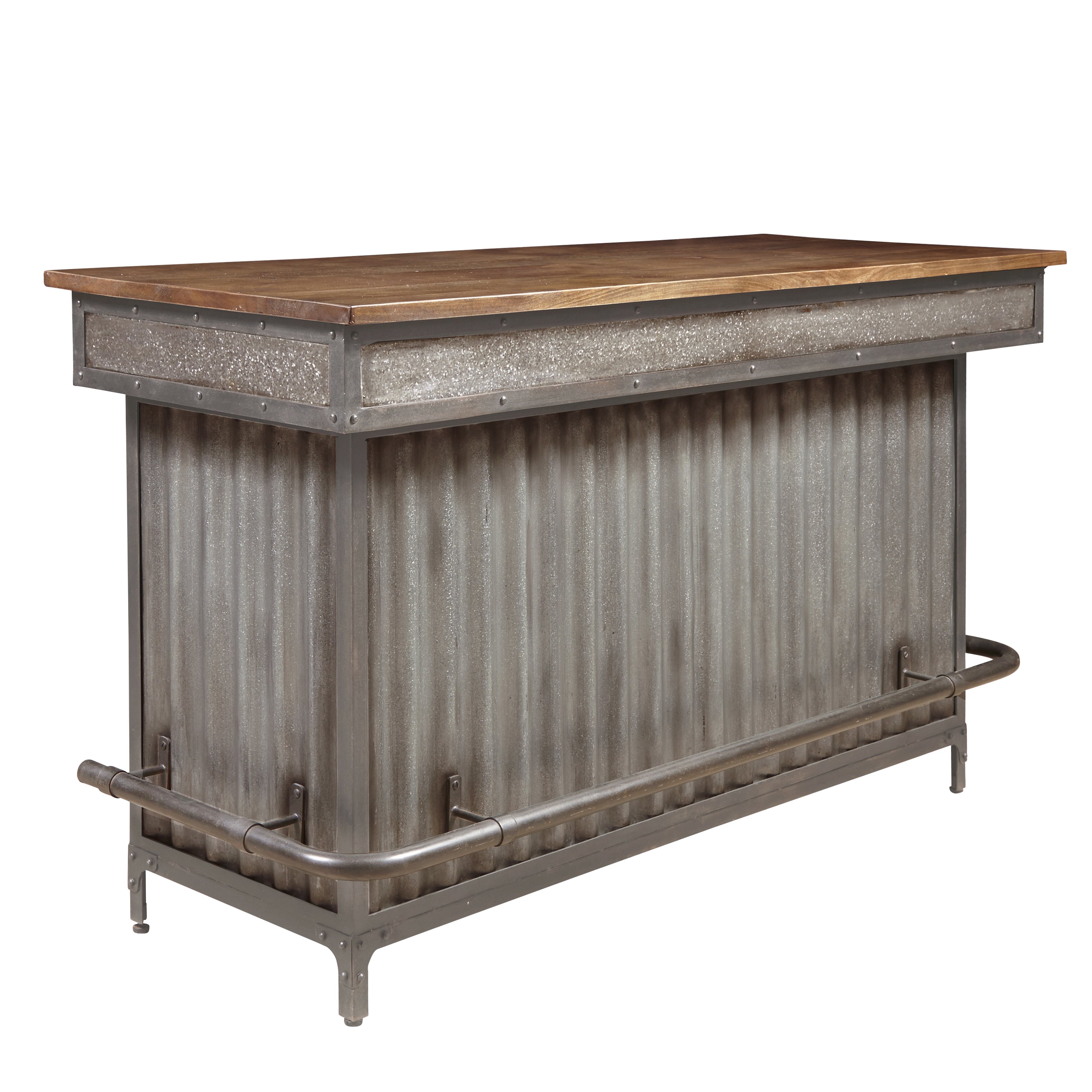 Metal and Wood Bar - Modern Eclectic-4