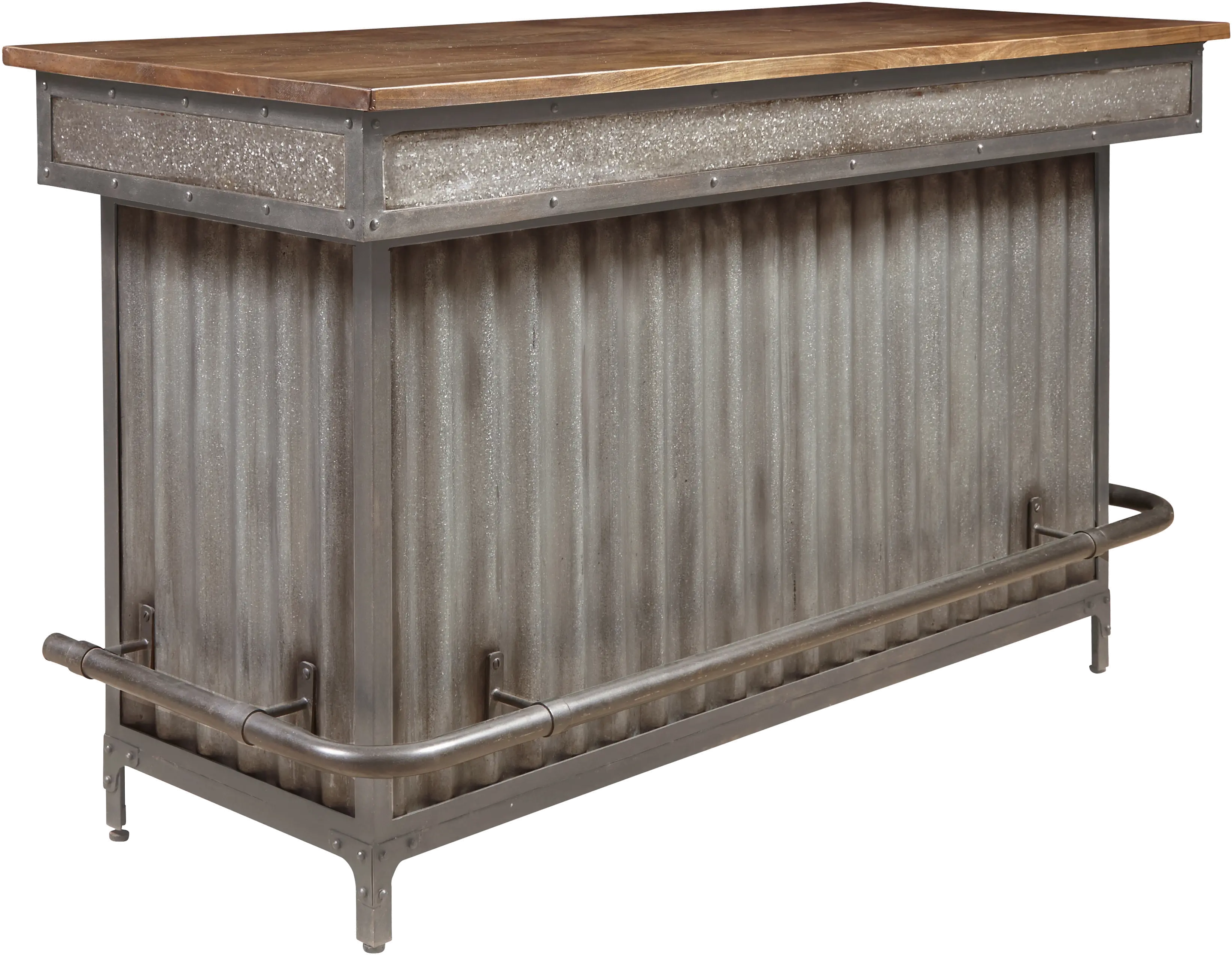 Metal and Wood Bar - Modern Eclectic-4