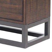 Modern Industrial Dark Brown Dresser - Modern Eclectic-7