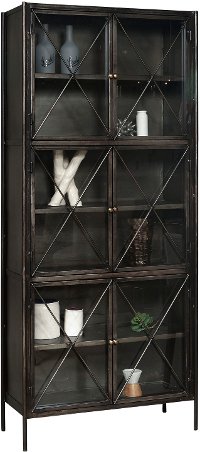 Metal and Glass Display Cabinet - Modern Eclectic