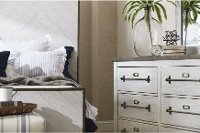 Farmhouse Metal Top White Dresser - Modern Eclectic-7