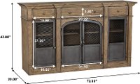 Industrial Warm Oak Dining Room Sideboard - Modern Eclectic-10