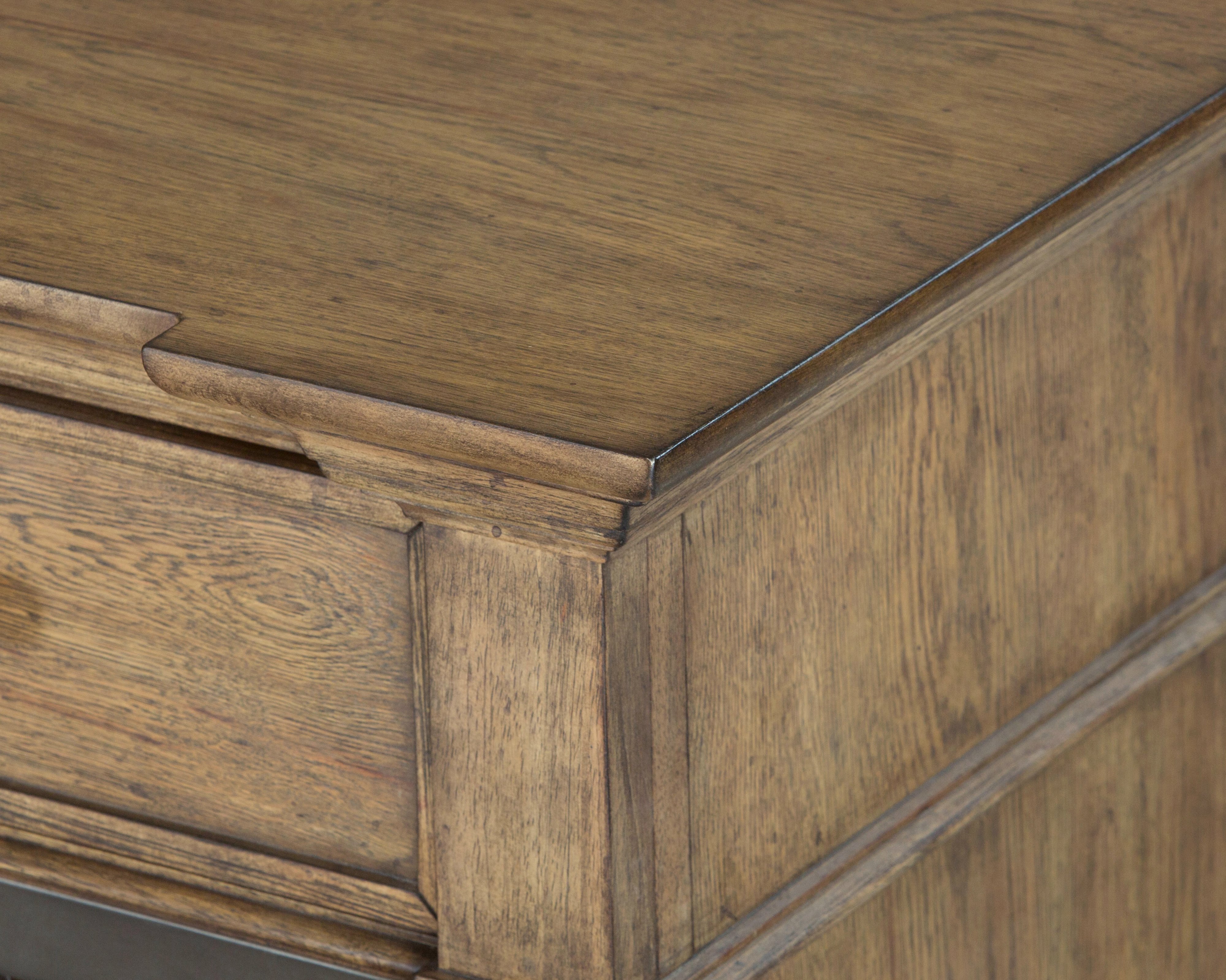 Industrial Warm Oak Dining Room Sideboard - Modern Eclectic-5