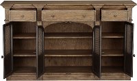 Industrial Warm Oak Dining Room Sideboard - Modern Eclectic-8