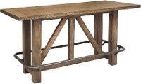 Light Oak Plank Bar Table - Modern Eclectic