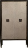 Clearance Dark Oak and Primavera Tall Door Chest - Modern Eclectic